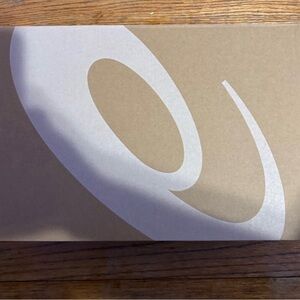 ASICS Tan and White Shoe Box